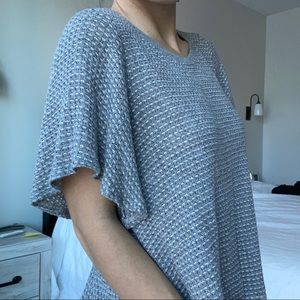 Short Sleeve Gray Top by Velvet. Size small.